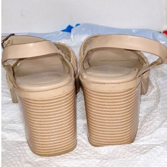 Torrid Chunky Block Heeled Sandals Beachy Boho Padded Strappy Trendy Size 11W - Picture 8 of 13